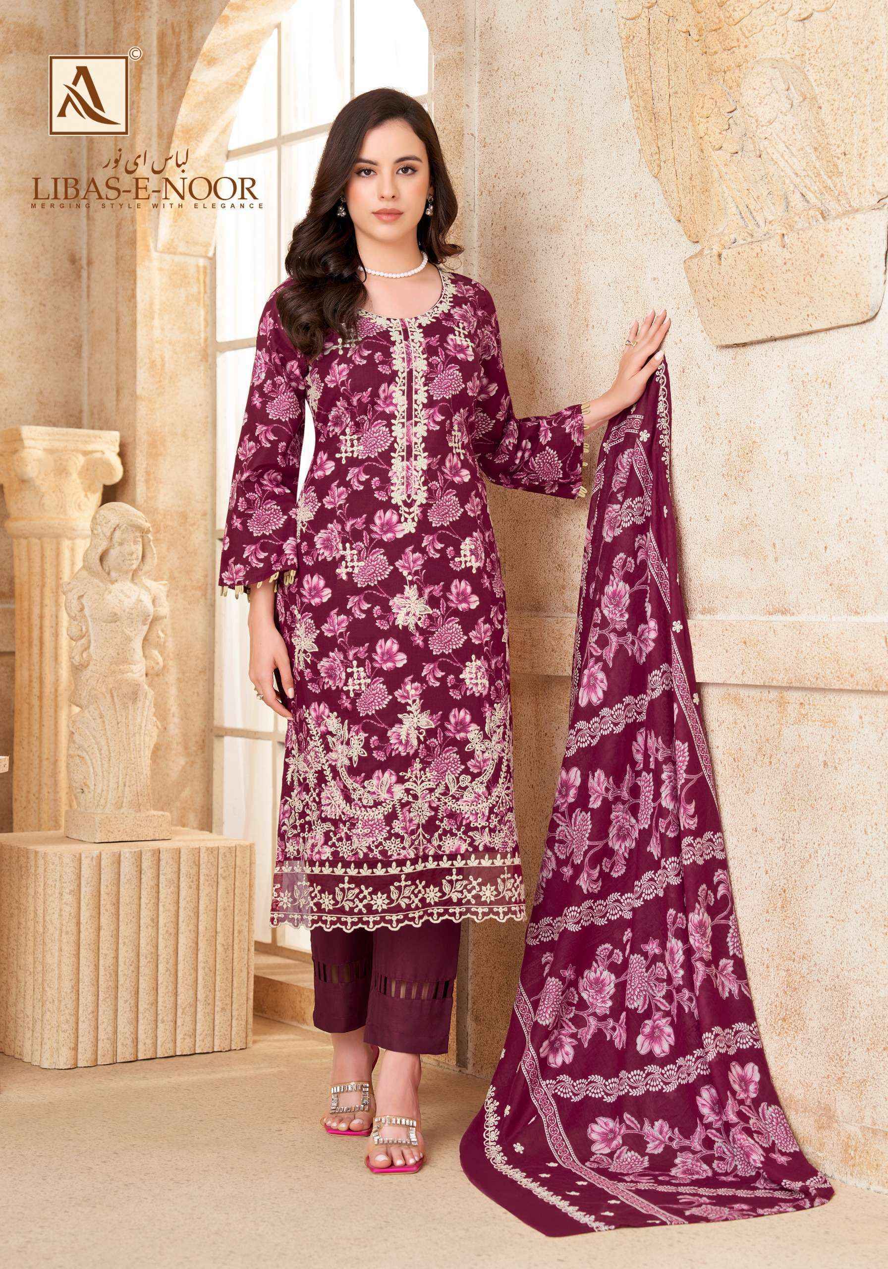 Alok Libas E Noor Wholesale Price  - Latest Catalogue Online Shopping ( 6 pcs Catalogue )