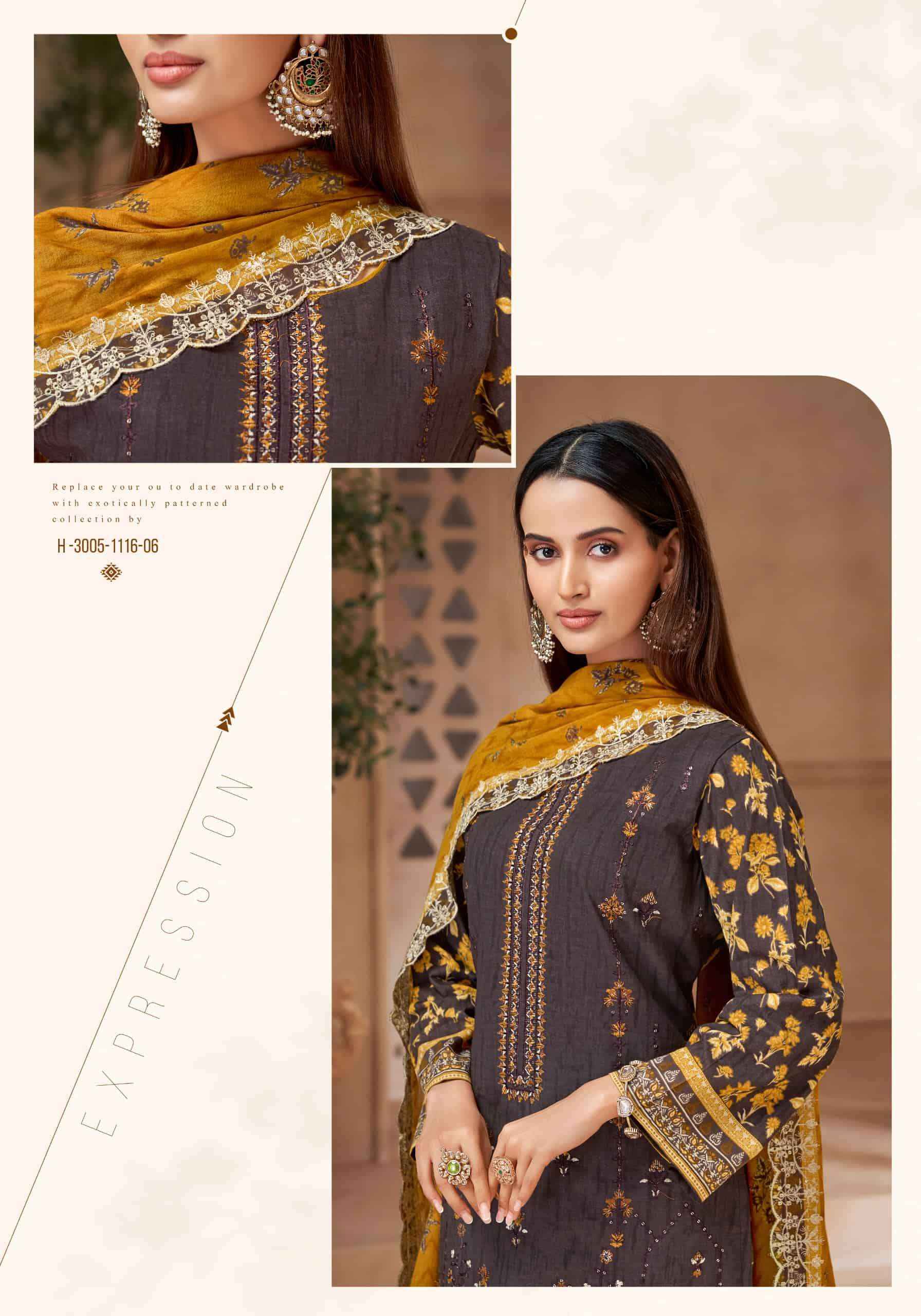 Alok Pak Bin Saeed Edition 5 Surat Wholesale Market ( 6 Pcs Catalogue )