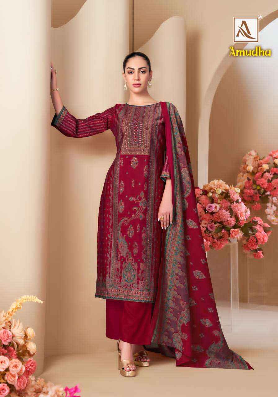Alok Suit Amudha Premium Wear Ladies Dress _ Wholesale Surat Rate ( 6 Pcs Catalog )