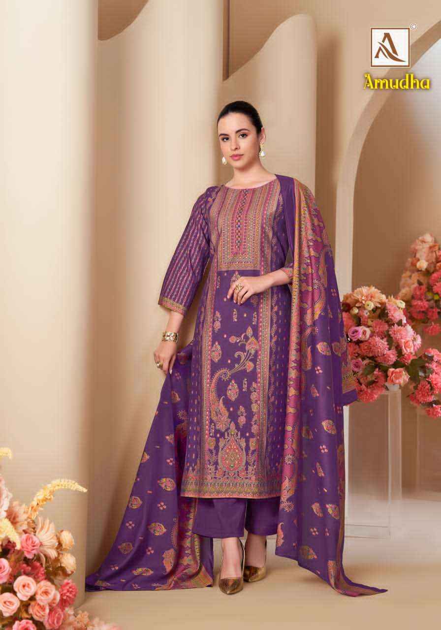 Alok Suit Amudha Premium Wear Ladies Dress _ Wholesale Surat Rate ( 6 Pcs Catalog )