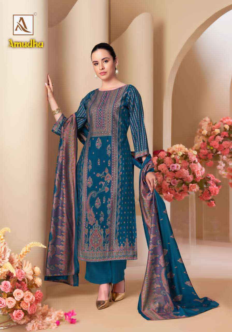 Alok Suit Amudha Premium Wear Ladies Dress _ Wholesale Surat Rate ( 6 Pcs Catalog )