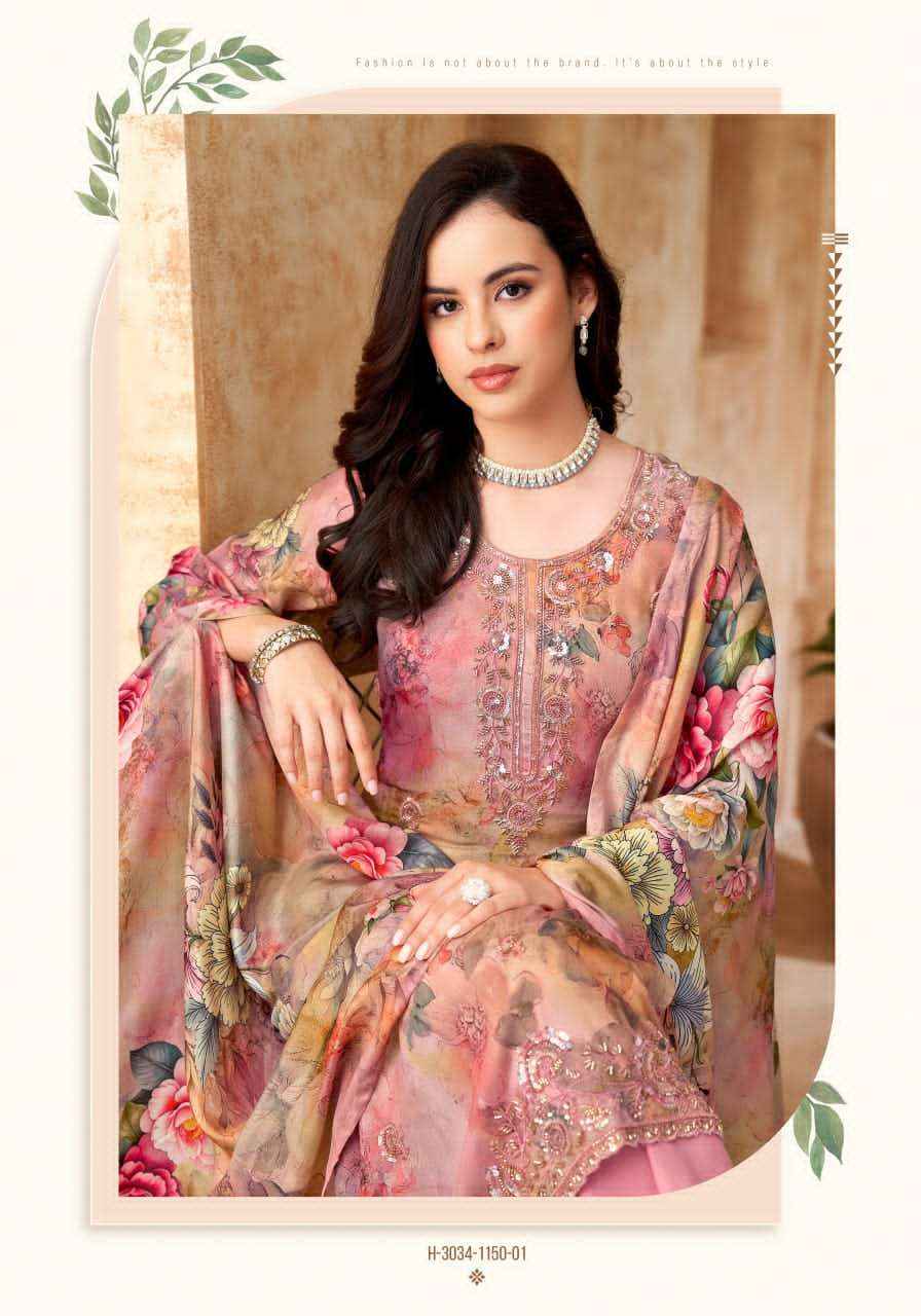 Alok Suit Festival Beats Fancy Muslin Dress Material _  Wholesale surat Rate ( 6 Pcs catalog )