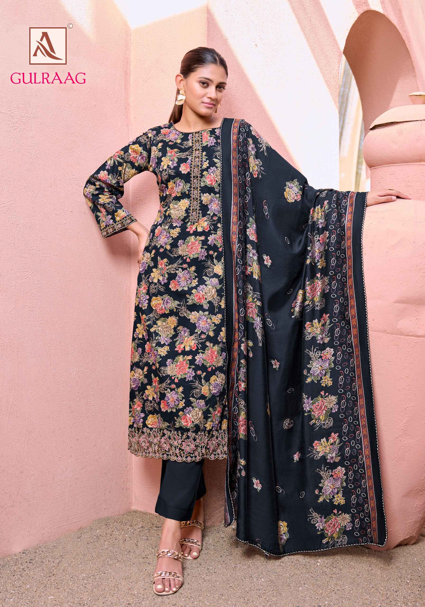 Alok Suit Gulraag Wholesale market surat ( 6 Pcs Catalogue )