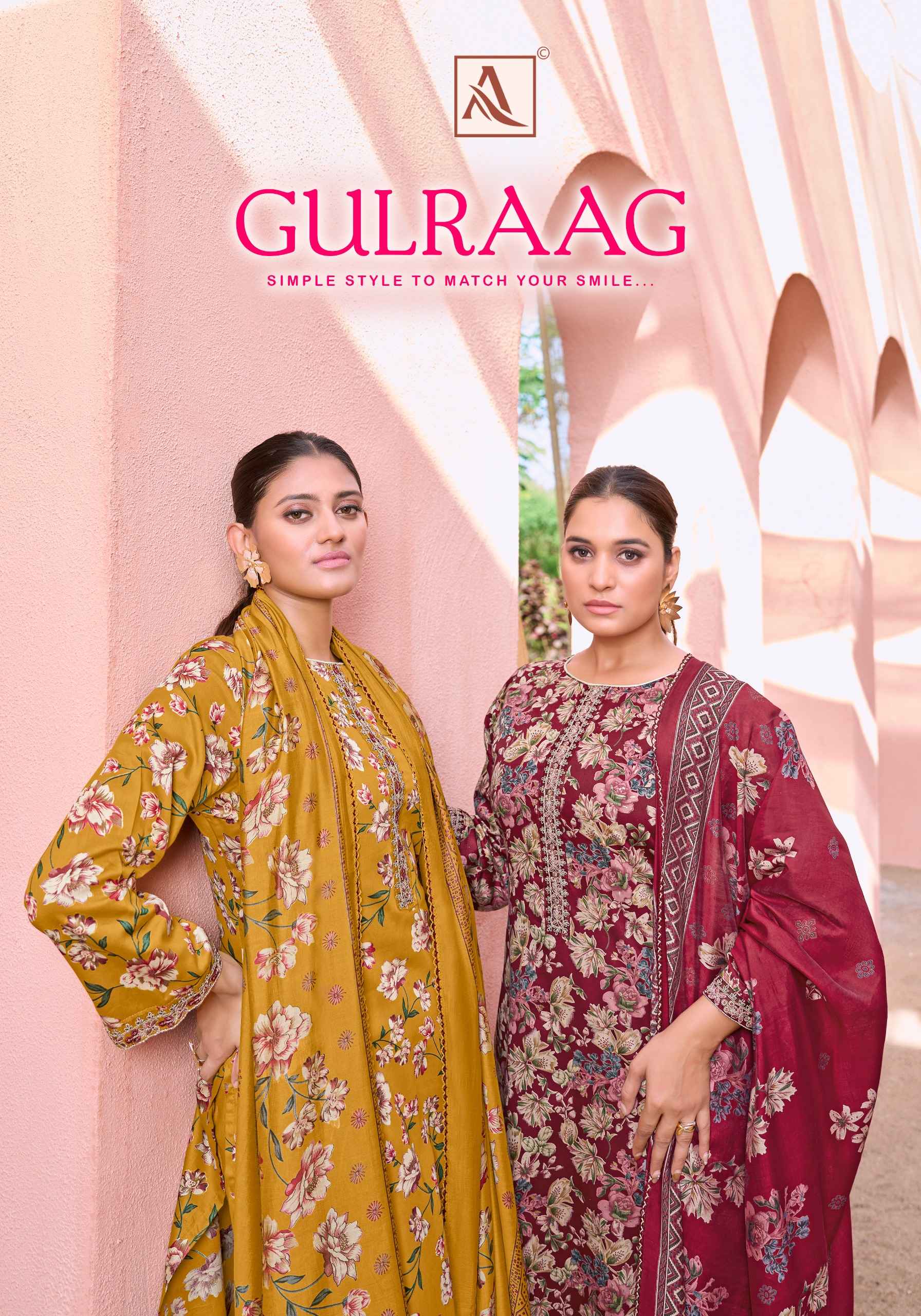 Alok Suit Gulraag Wholesale market surat ( 6 Pcs Catalogue )