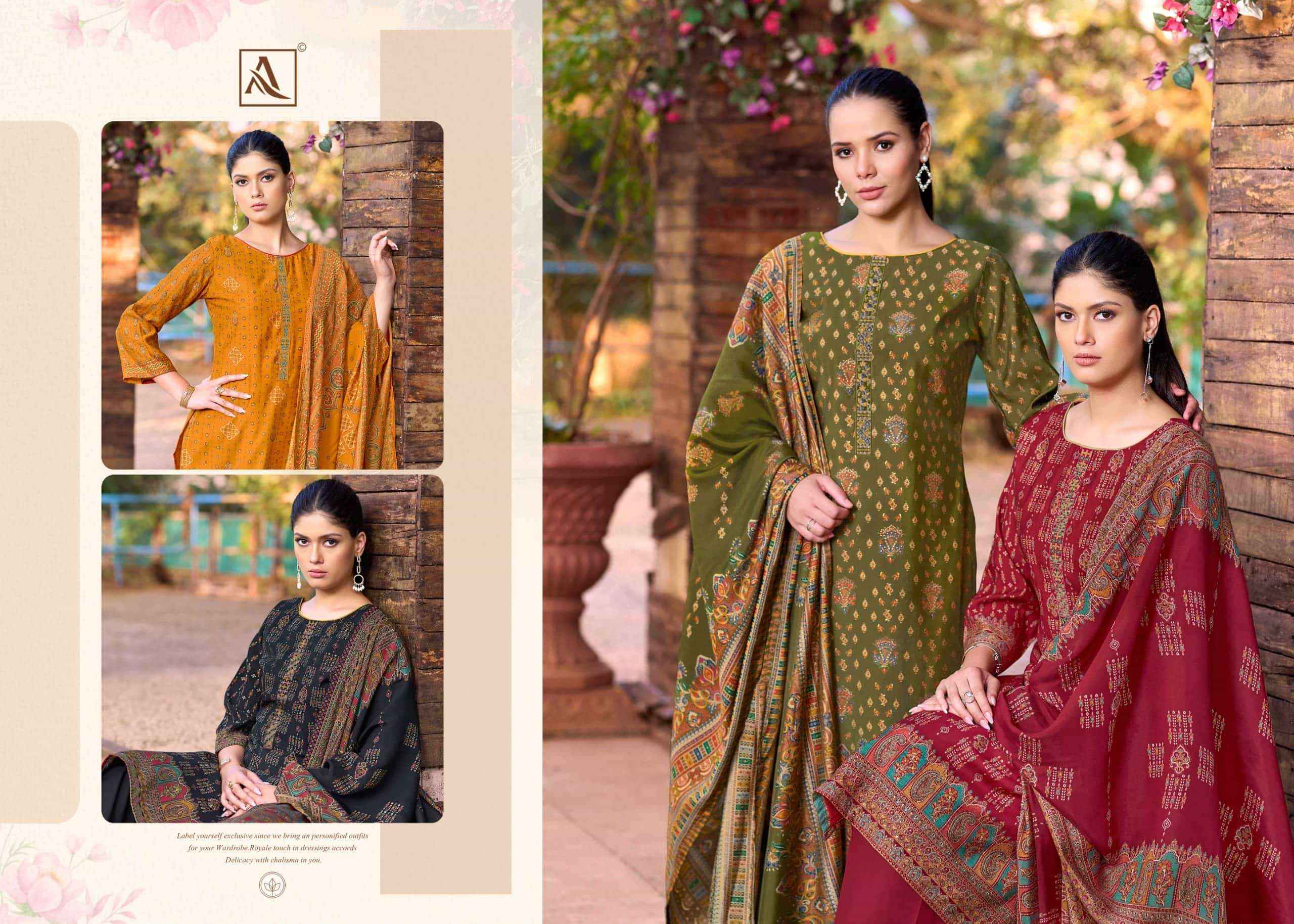 Alok Suit Mastani Premium Design Dress Material _  Wholesale Texteli Market Rate ( 6 Pcs Catalog )