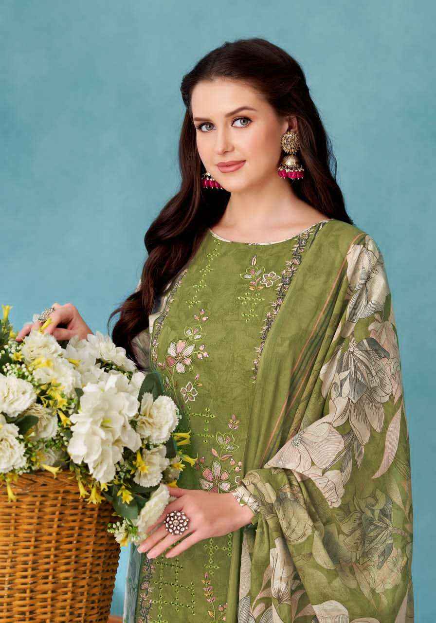 Alok Suit Rihaana Edition 18 Fancy Cotton Dress _ Wholesale Surat ( 6 Pcs Catalog )