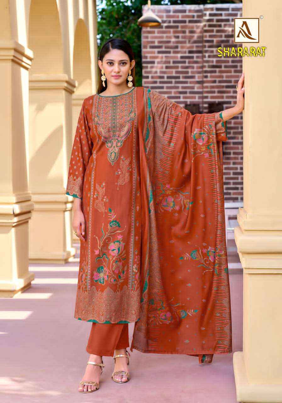 Alok Suit Shararat Exclusive Fancy Ladies Dress Material _ Wholesale Boutique Items ( 6 Pcs Catalog )