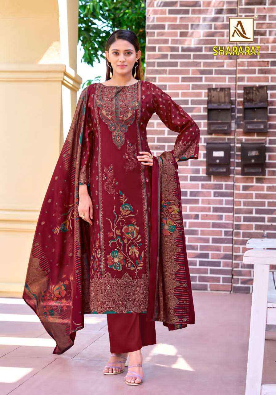 Alok Suit Shararat Exclusive Fancy Ladies Dress Material _ Wholesale Boutique Items ( 6 Pcs Catalog )