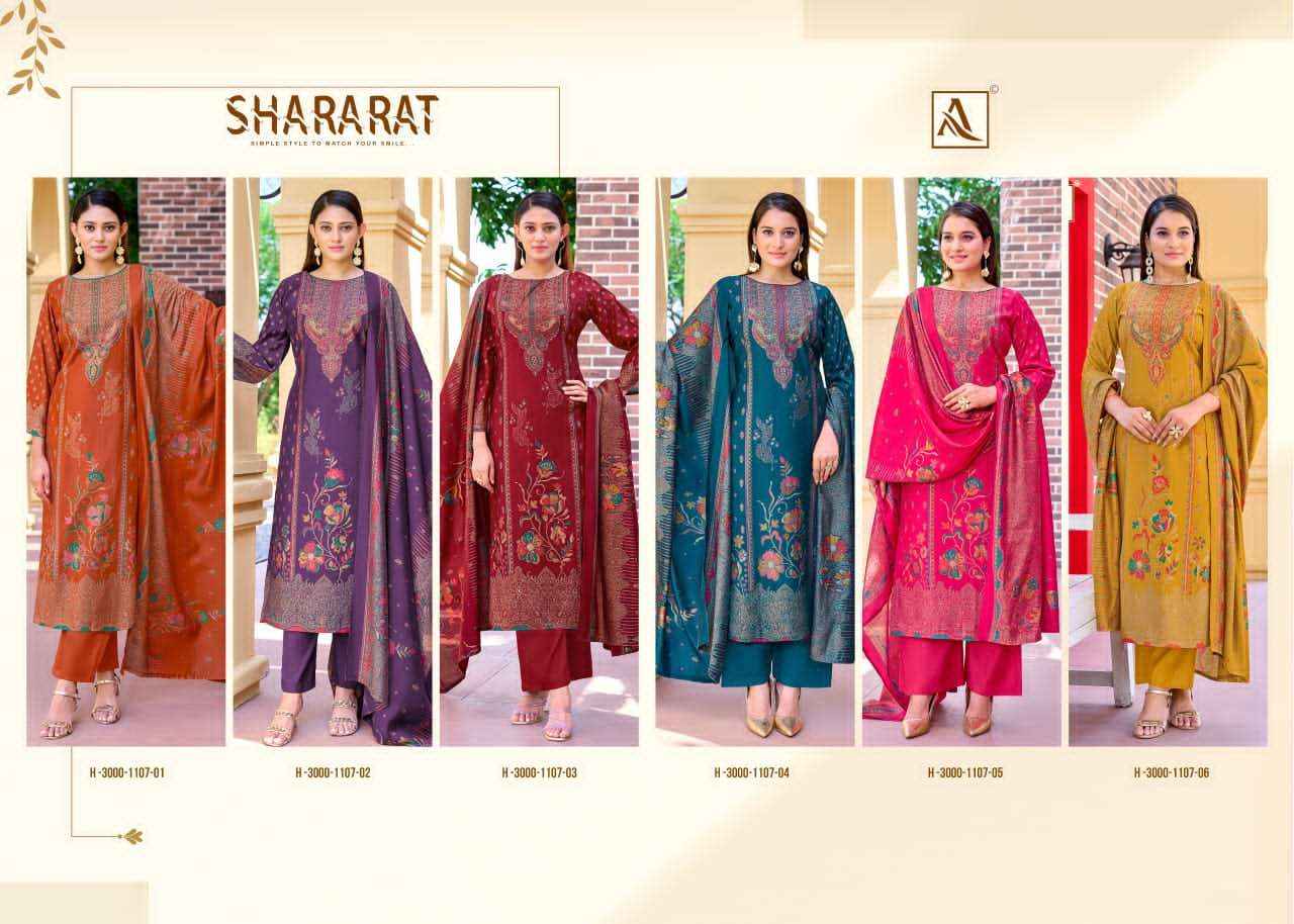 Alok Suit Shararat Exclusive Fancy Ladies Dress Material _ Wholesale Boutique Items ( 6 Pcs Catalog )