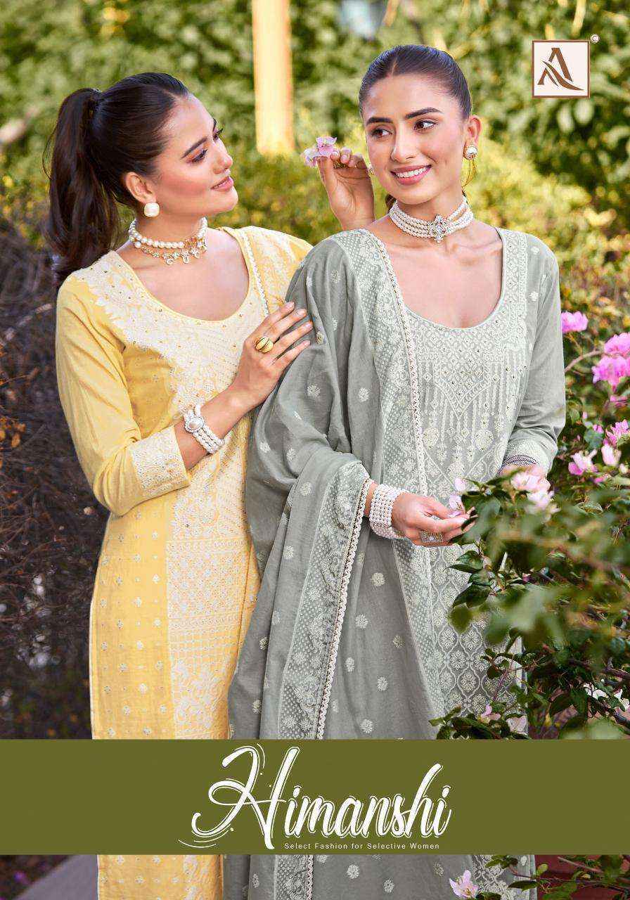 Alok Suits Himanshi Dress Material Wholesale Supplier Surat ( 6 pcs Catalogue )