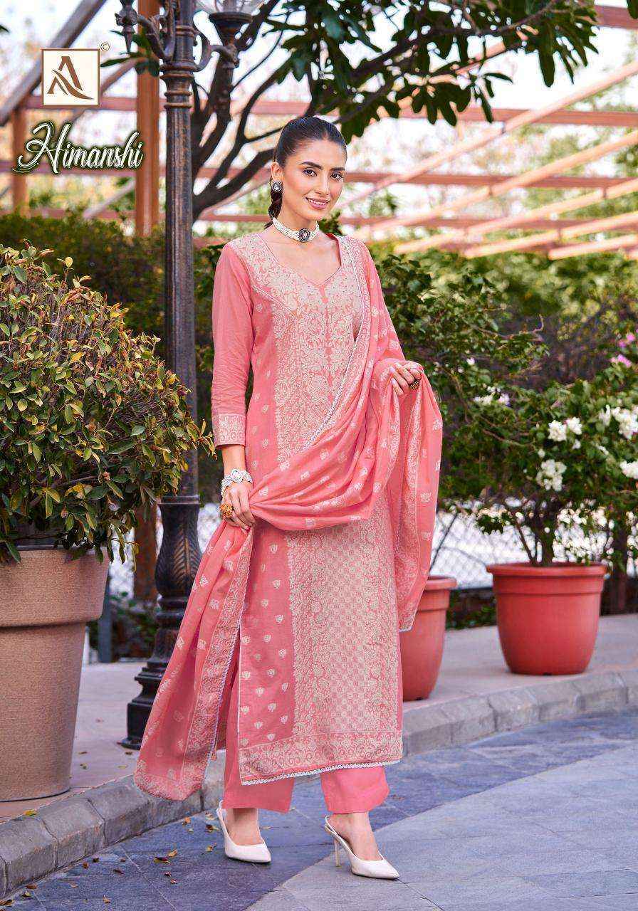 Alok Suits Himanshi Dress Material Wholesale Supplier Surat ( 6 pcs Catalogue )