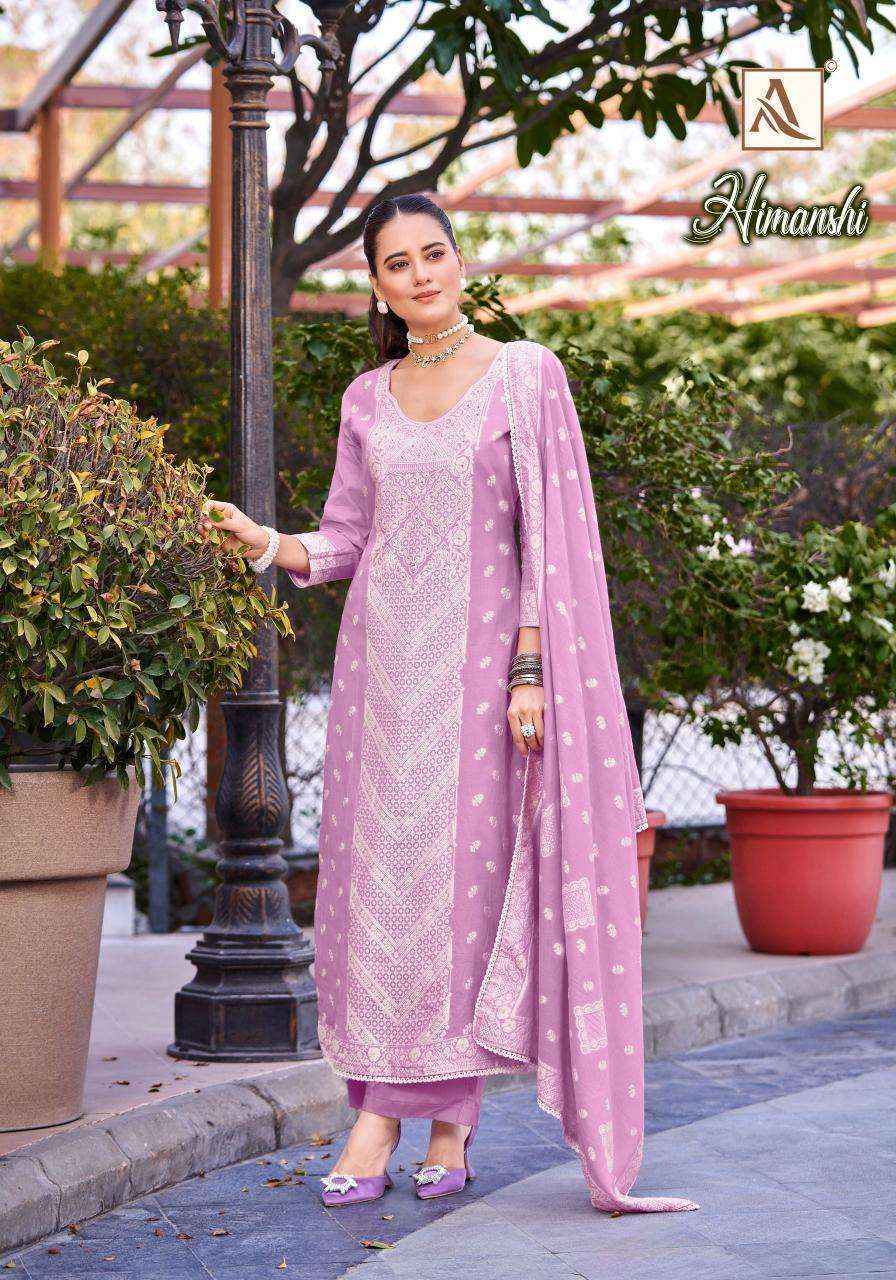 Alok Suits Himanshi Dress Material Wholesale Supplier Surat ( 6 pcs Catalogue )