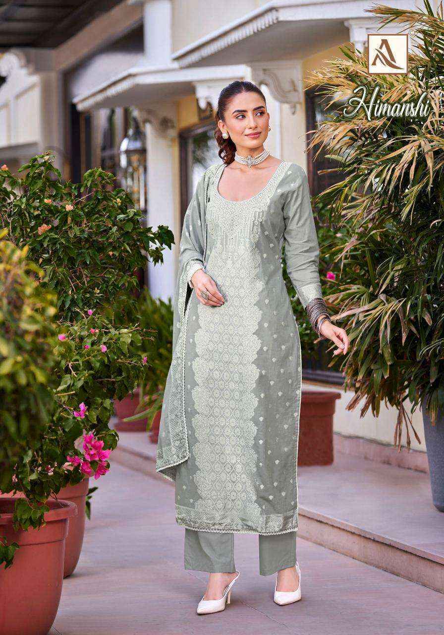Alok Suits Himanshi Dress Material Wholesale Supplier Surat ( 6 pcs Catalogue )