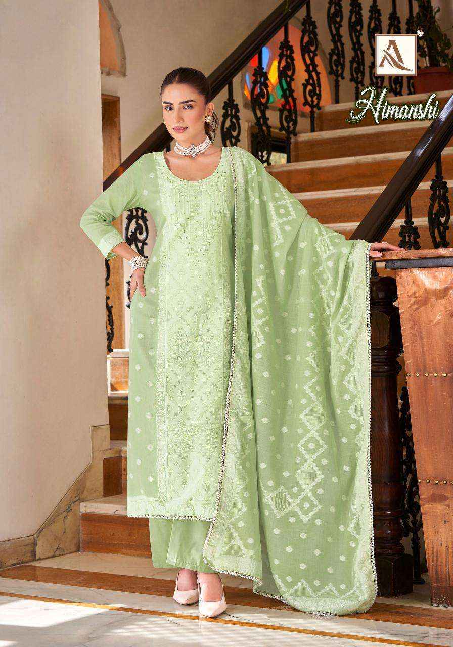 Alok Suits Himanshi Dress Material Wholesale Supplier Surat ( 6 pcs Catalogue )