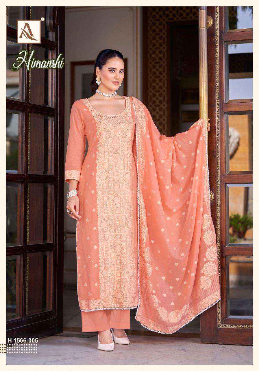 Alok Suits Himanshi Dress Material Wholesale Supplier Surat ( 6 pcs Catalogue )