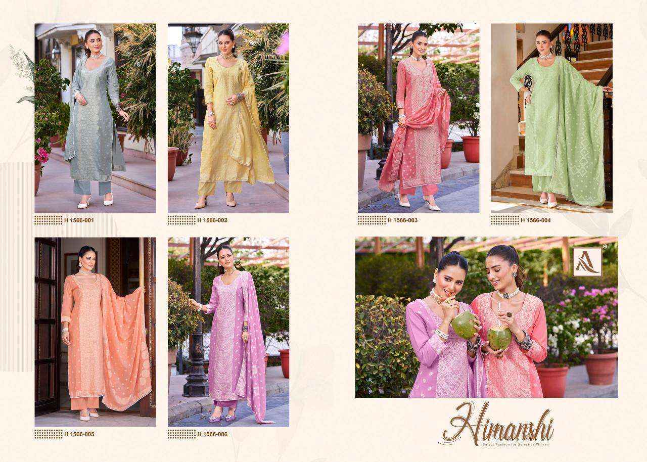 Alok Suits Himanshi Dress Material Wholesale Supplier Surat ( 6 pcs Catalogue )