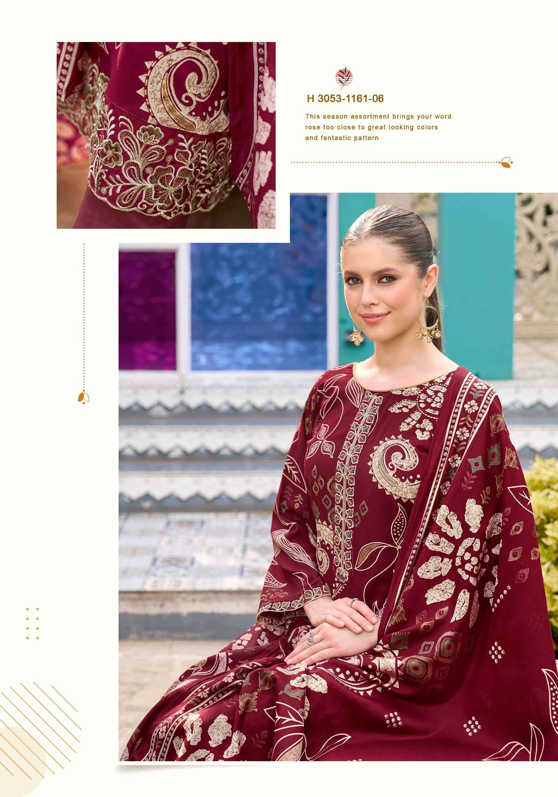Alok Turkish Edition 14 Wholesale Viscose Reyon Dress Material ( 6 pcs Catalogue )