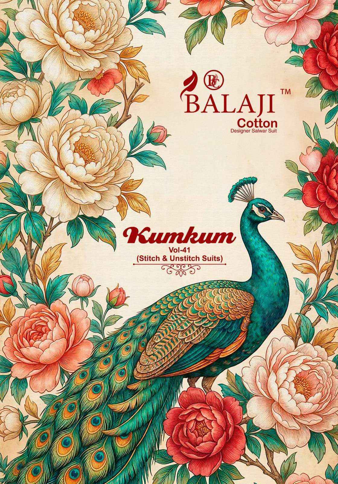 Balaji Kumkum Vol 41 Readymade Cotton Dress Wholesale Surat Rate ( 10 Pcs Catalog )