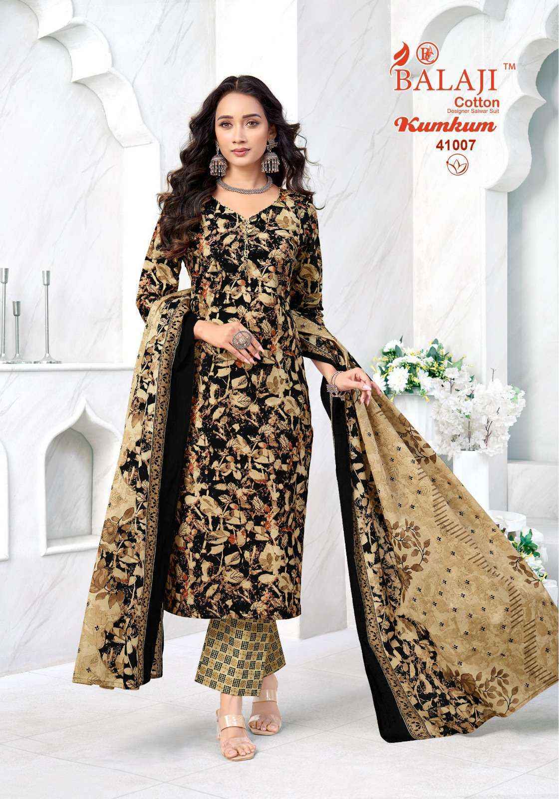 Balaji Kumkum Vol 41 Readymade Cotton Dress Wholesale Surat Rate ( 10 Pcs Catalog )