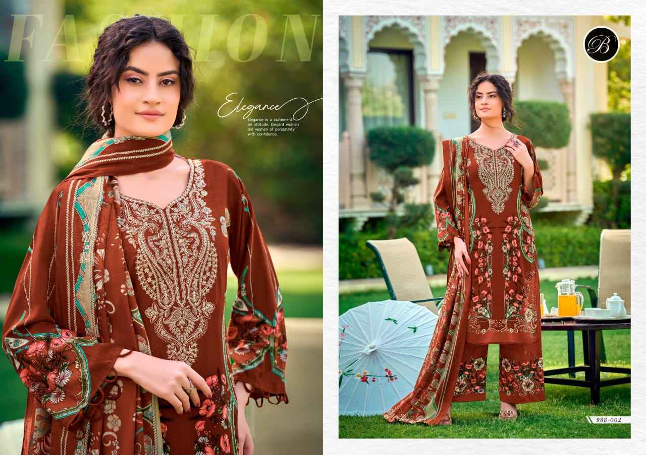 Belliza Dilshad Vol 6 Viscose Rayon Dress Material _Wholesale Surat Rate ( 8 Pcs Catalog )