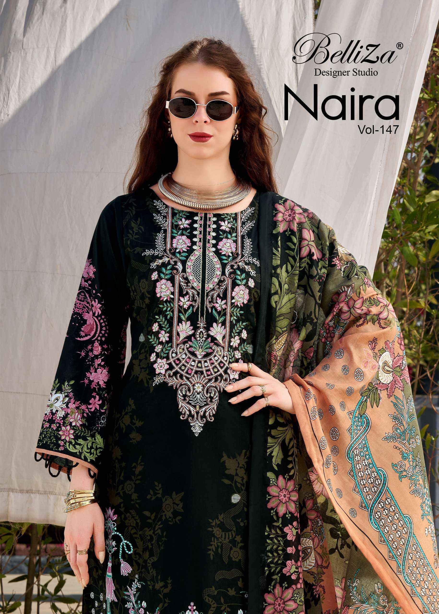 Belliza Naira Vol 147 Wholesale - New Catalogue Wholesale Price ( 8 pcs Catalogue )
