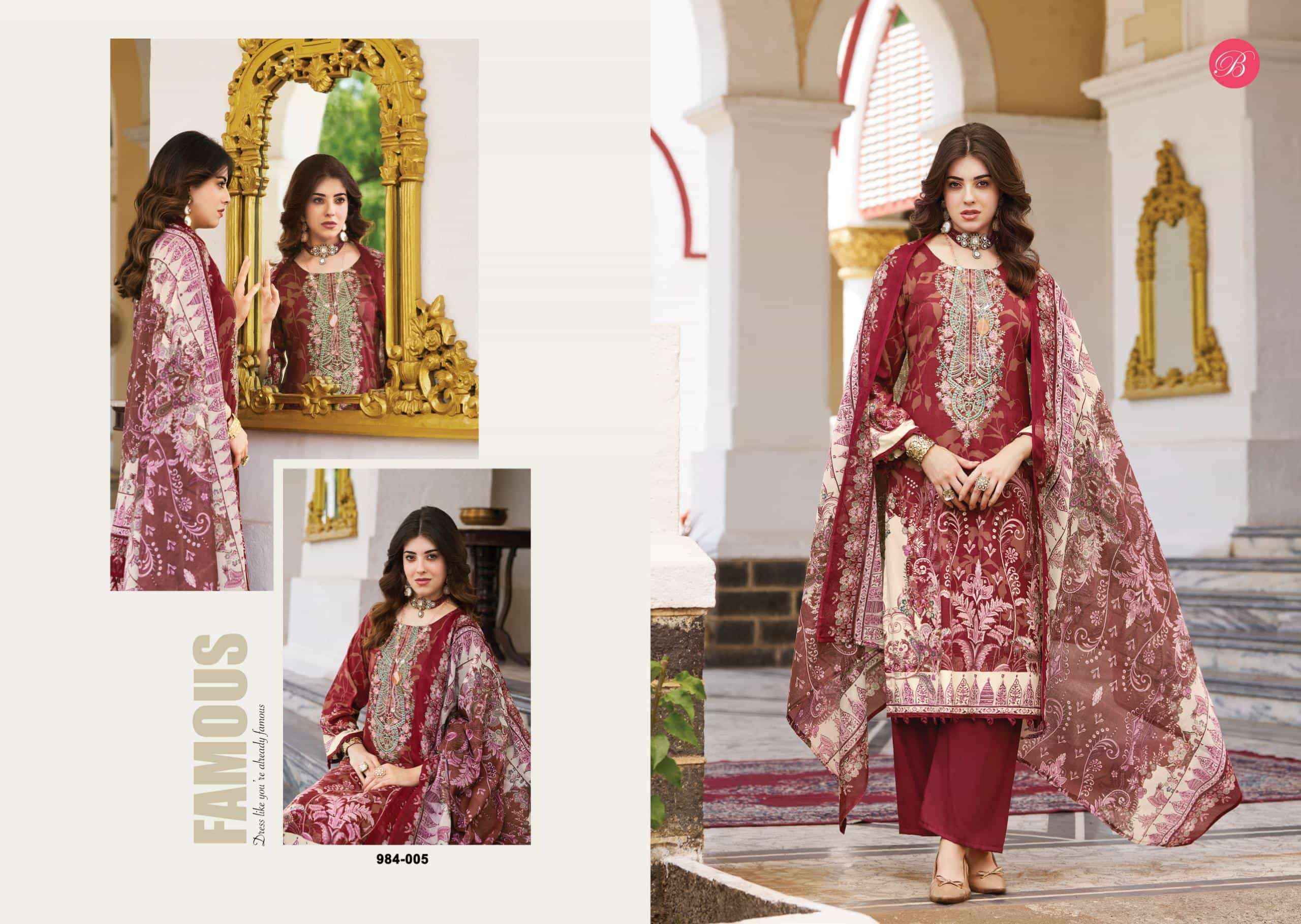 Belliza Riwayat Vol 18 Rayon - Ladies suits manufacturers in Surat with price  ( 8 Pcs Catalogue )