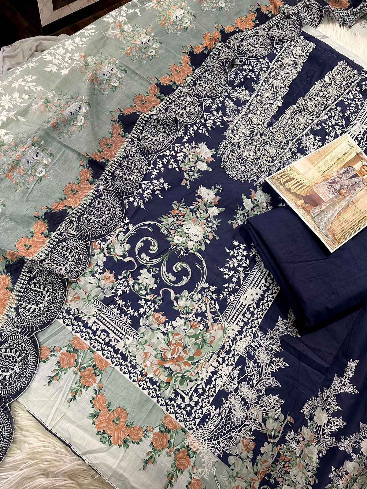 Cosmos Needle Wonder Vol 1 Nx Lawn Cotton Dress Material _ Wholesale Surat Rate ( 6 Pcs Catalog )