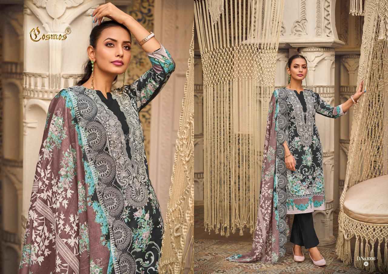 Cosmos Needle Wonder Vol 1 Nx Lawn Cotton Dress Material _ Wholesale Surat Rate ( 6 Pcs Catalog )