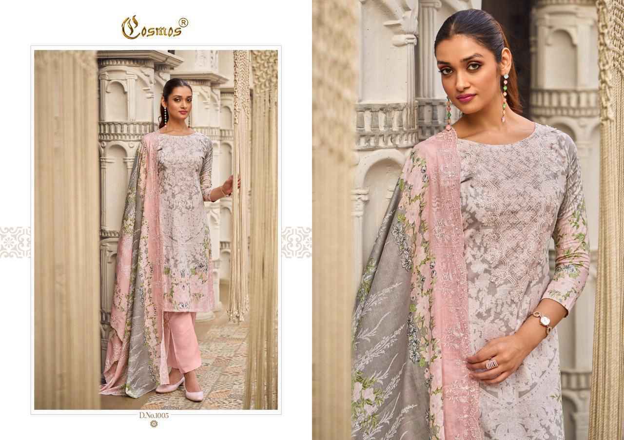 Cosmos Needle Wonder Vol 1 Nx Lawn Cotton Dress Material _ Wholesale Surat Rate ( 6 Pcs Catalog )