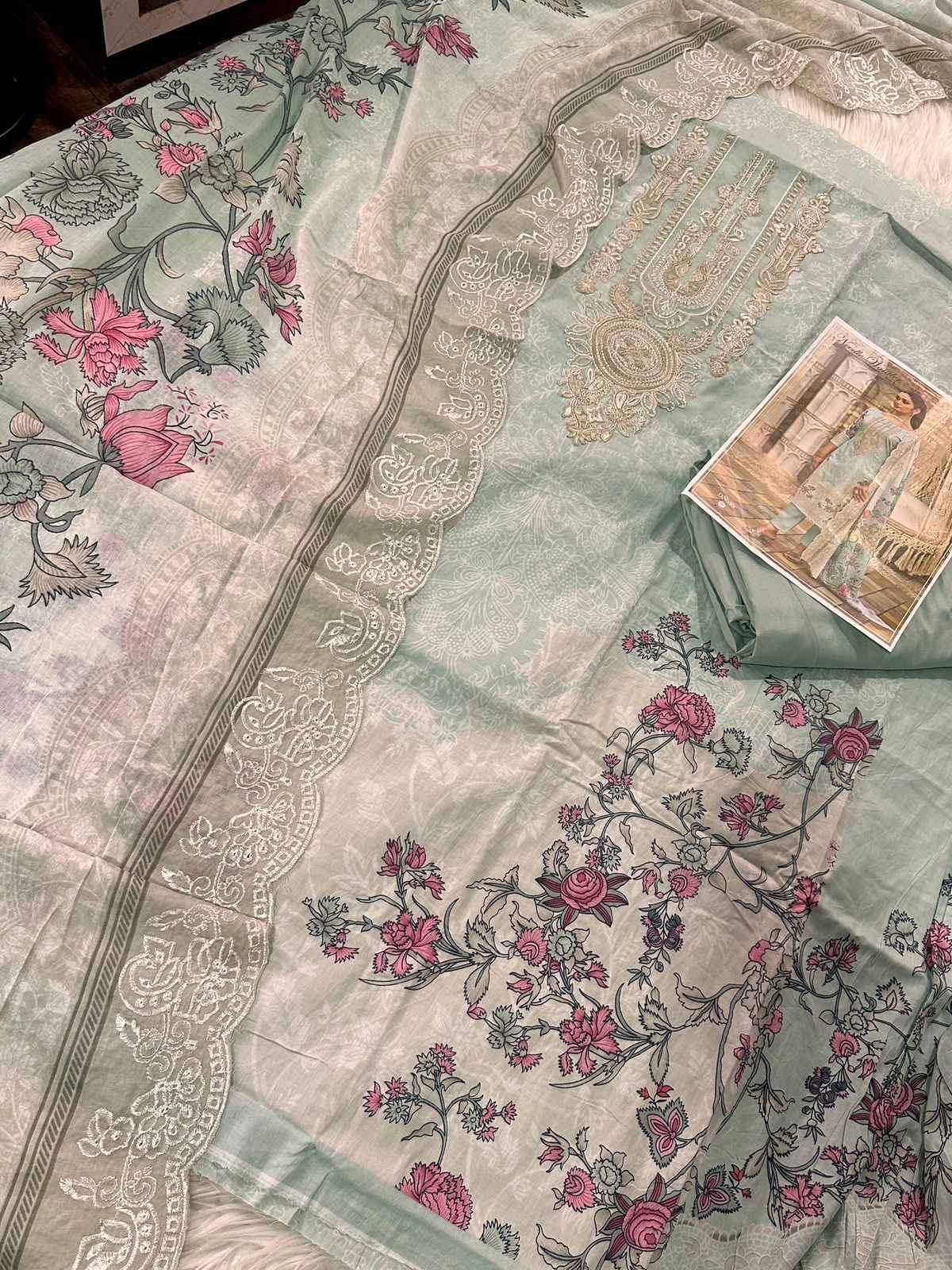Cosmos Needle Wonder Vol 1 Nx Lawn Cotton Dress Material _ Wholesale Surat Rate ( 6 Pcs Catalog )