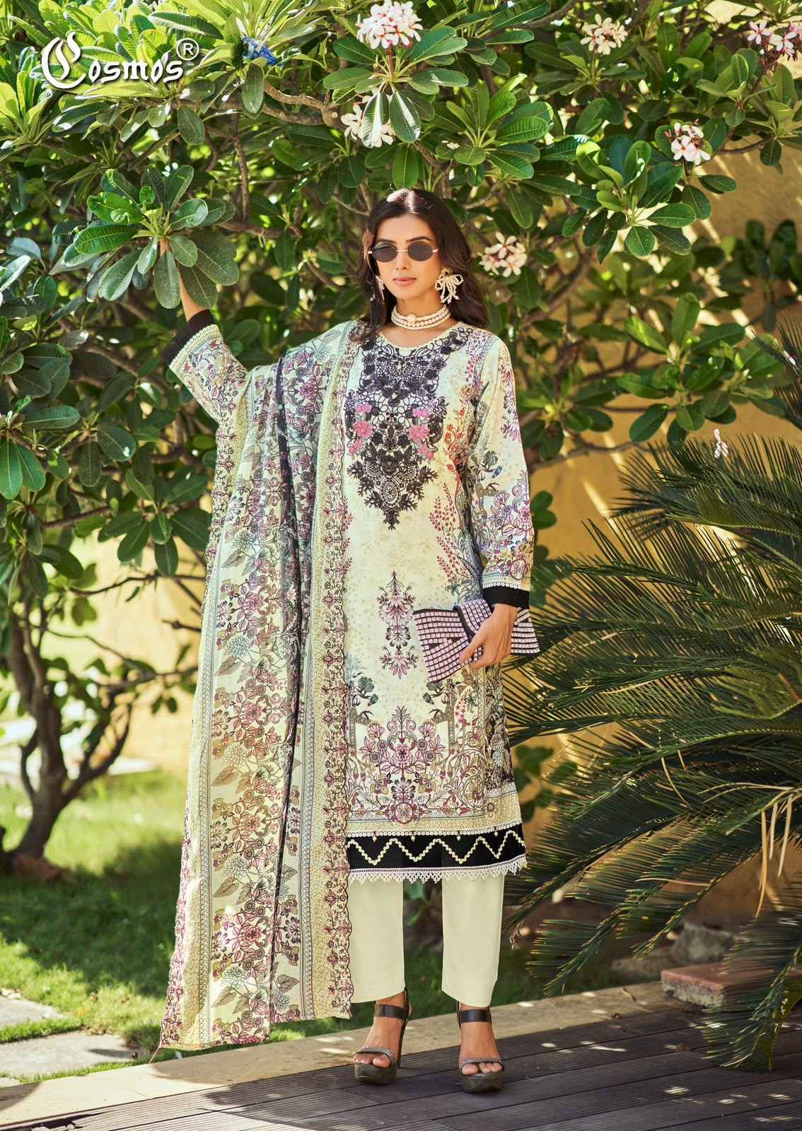 Cosmos Needle Wonder Vol 5 Wholesale - Ladies Pakistani Dress Material ( 8 pcs Catalogue )