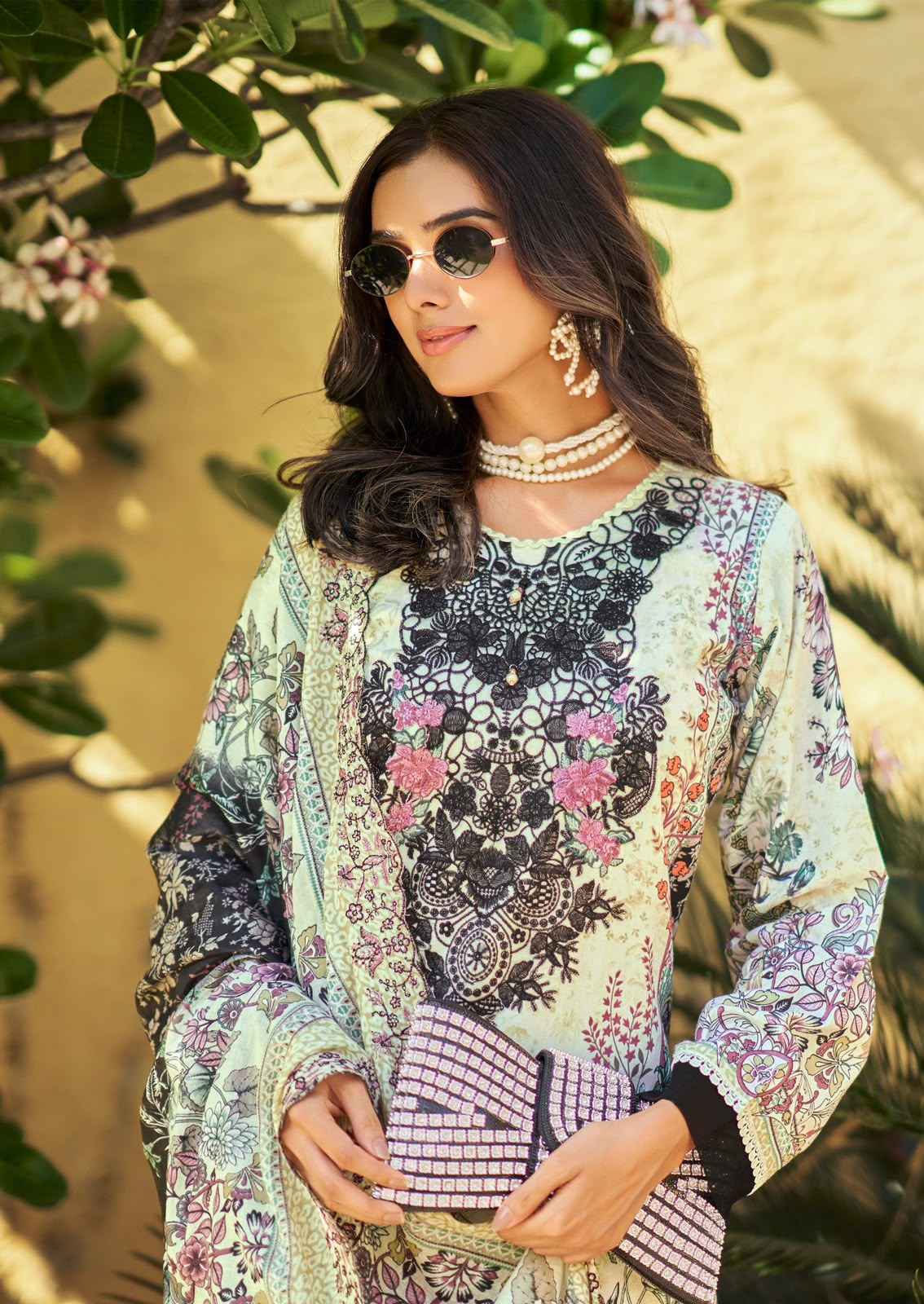 Cosmos Needle Wonder Vol 5 Wholesale - Ladies Pakistani Dress Material ( 8 pcs Catalogue )