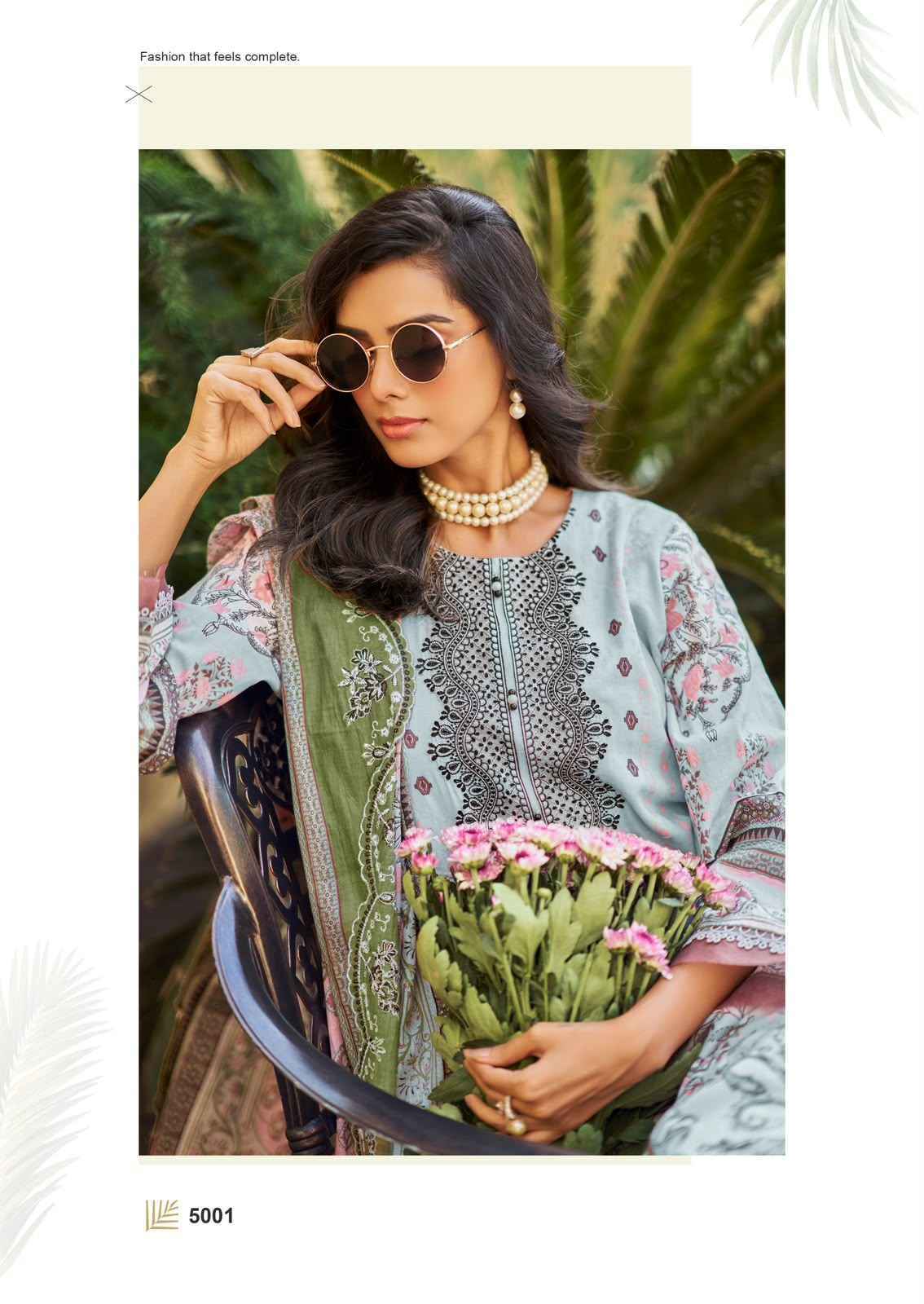 Cosmos Needle Wonder Vol 5 Wholesale - Ladies Pakistani Dress Material ( 8 pcs Catalogue )