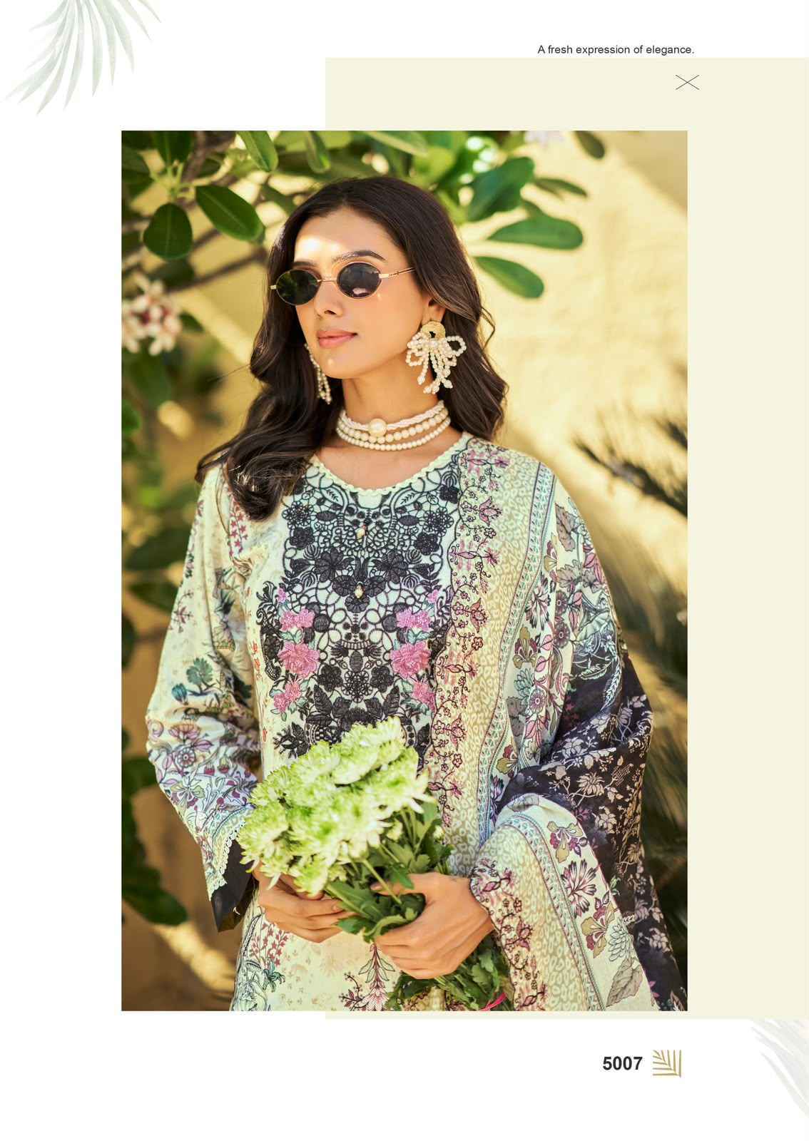 Cosmos Needle Wonder Vol 5 Wholesale - Ladies Pakistani Dress Material ( 8 pcs Catalogue )
