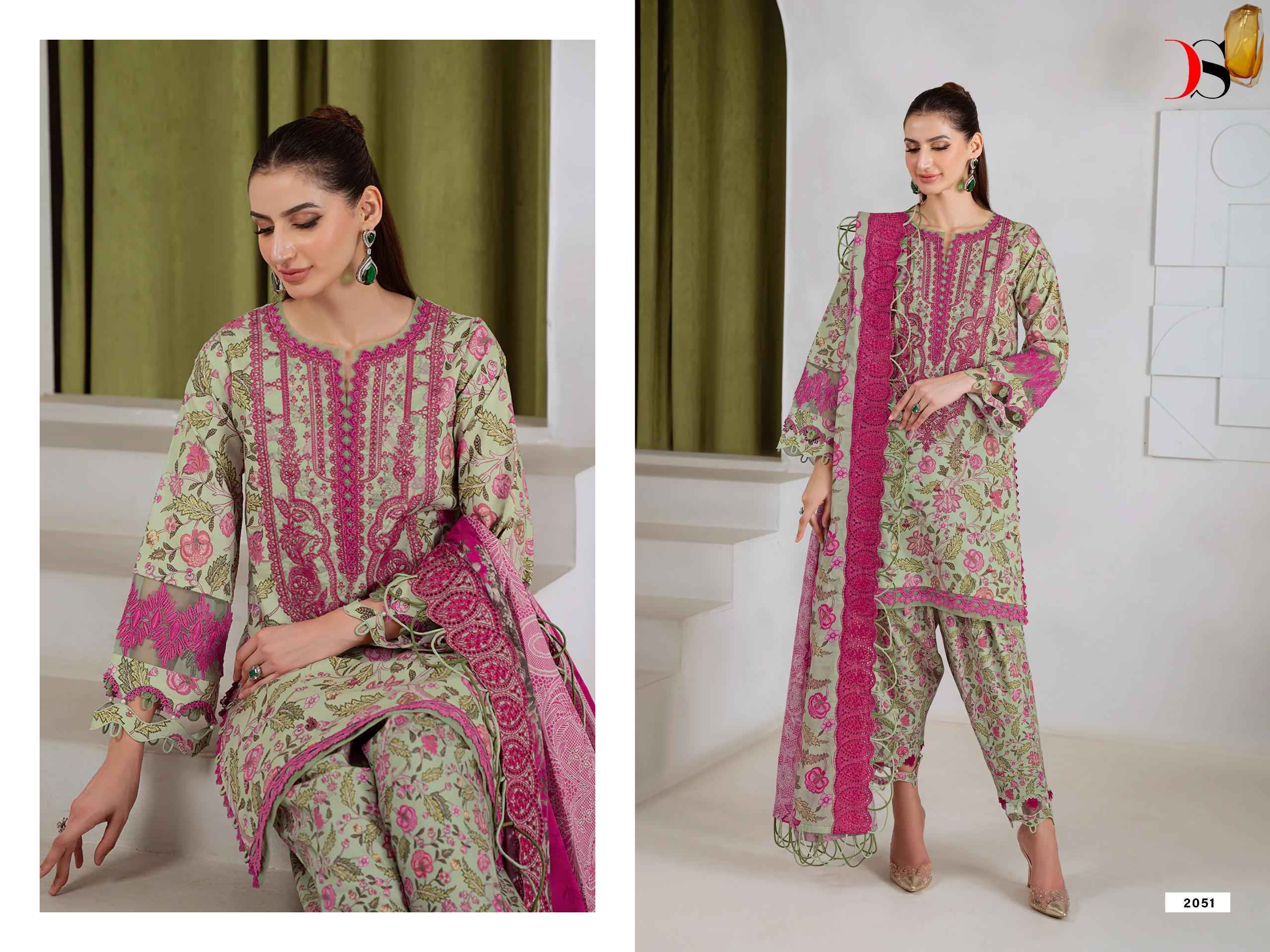 Deepsy Jade Bagh Vol 2 Cotton Dress Material _ Wholesale Online Women Clothing ( 8 Pcs Catalog )