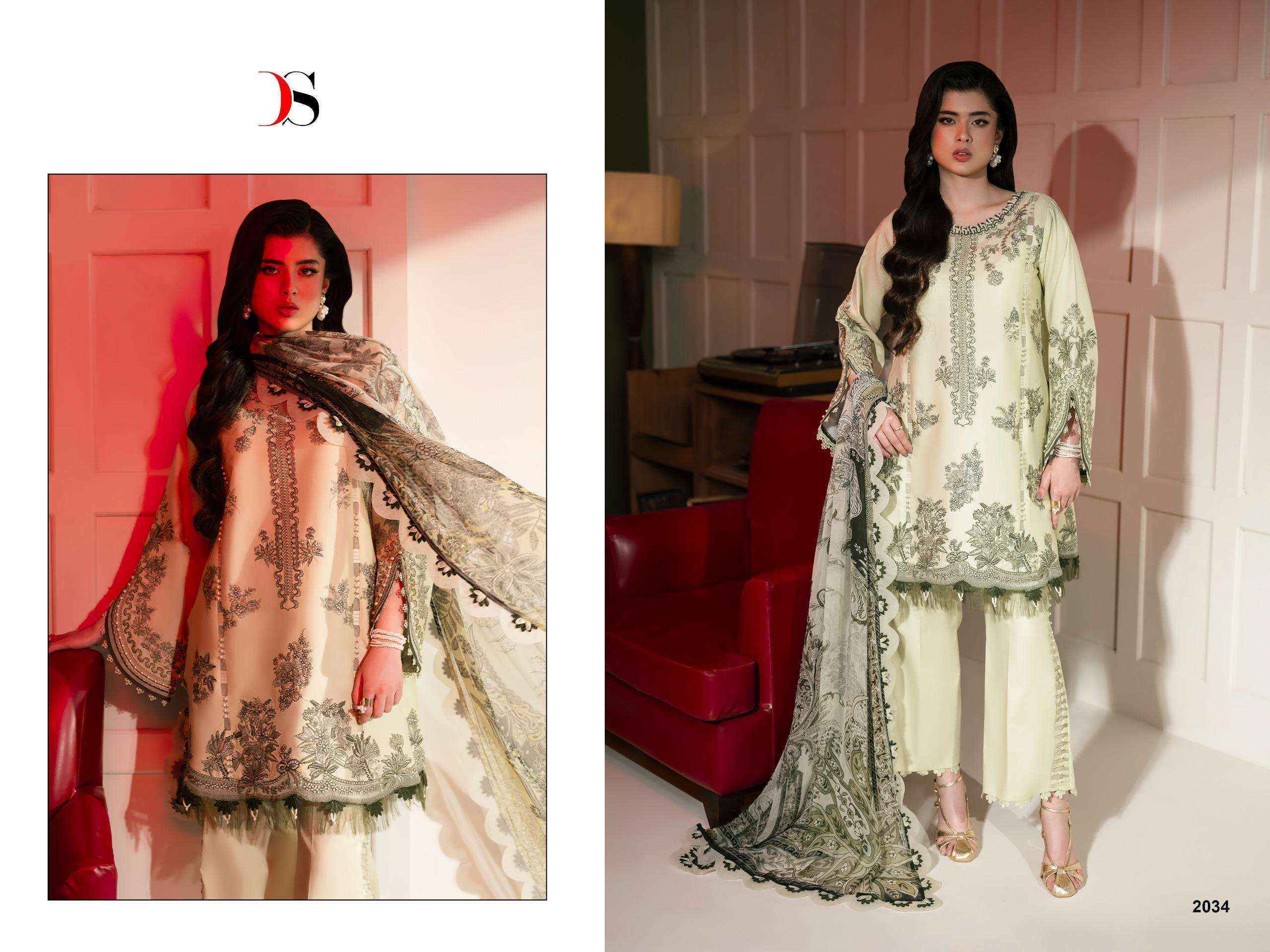 Deepsy Jade Le Premier Cotton Dress Material _ Wholesale Surat Rate ( 5 Pcs Catalog )