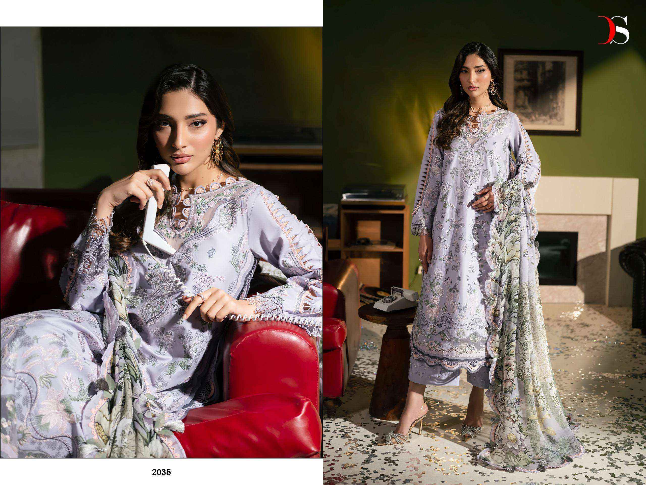 Deepsy Jade Le Premier Cotton Dress Material _ Wholesale Surat Rate ( 5 Pcs Catalog )