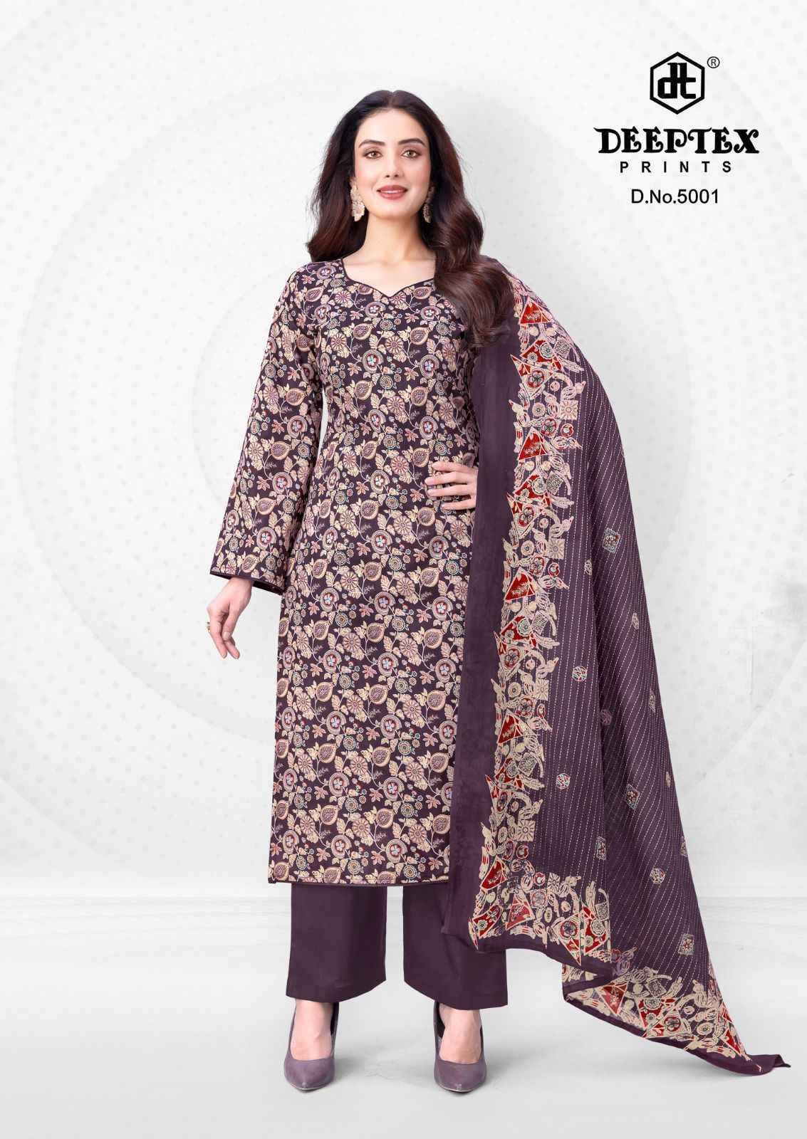 Deeptex Aalia Afreen Vol 5 Cotton Dress Material Wholesale Surat Rate ( 8 Pcs Catalog )