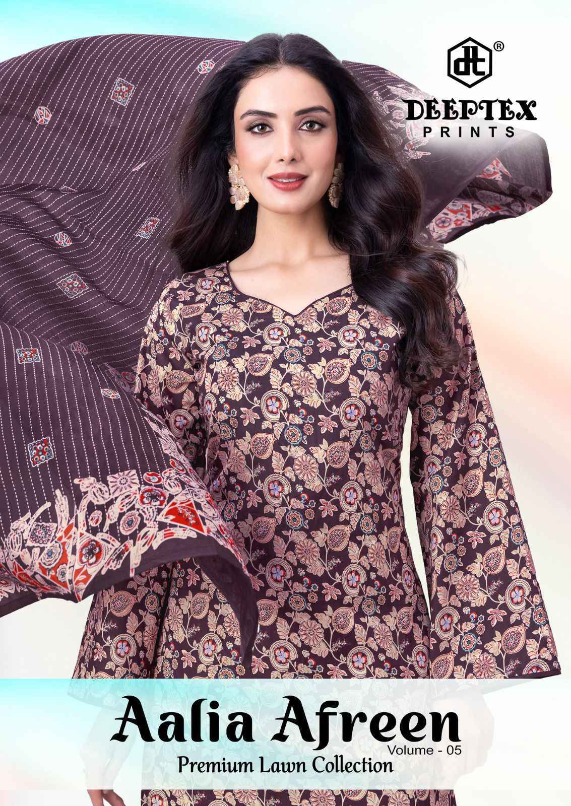 Deeptex Aalia Afreen Vol 5 Cotton Dress Material Wholesale Surat Rate ( 8 Pcs Catalog )