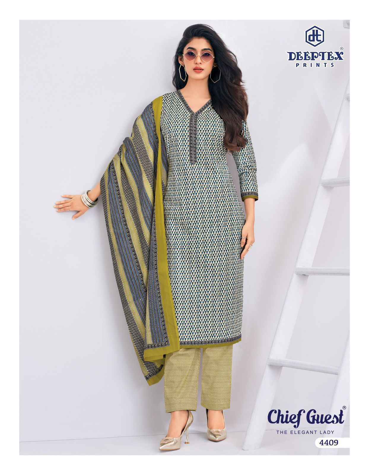 Deeptex Chief Guest Vol 44 Cotton Dress Material _ Wholesale Surat Rate ( 15 Pcs Catalog )