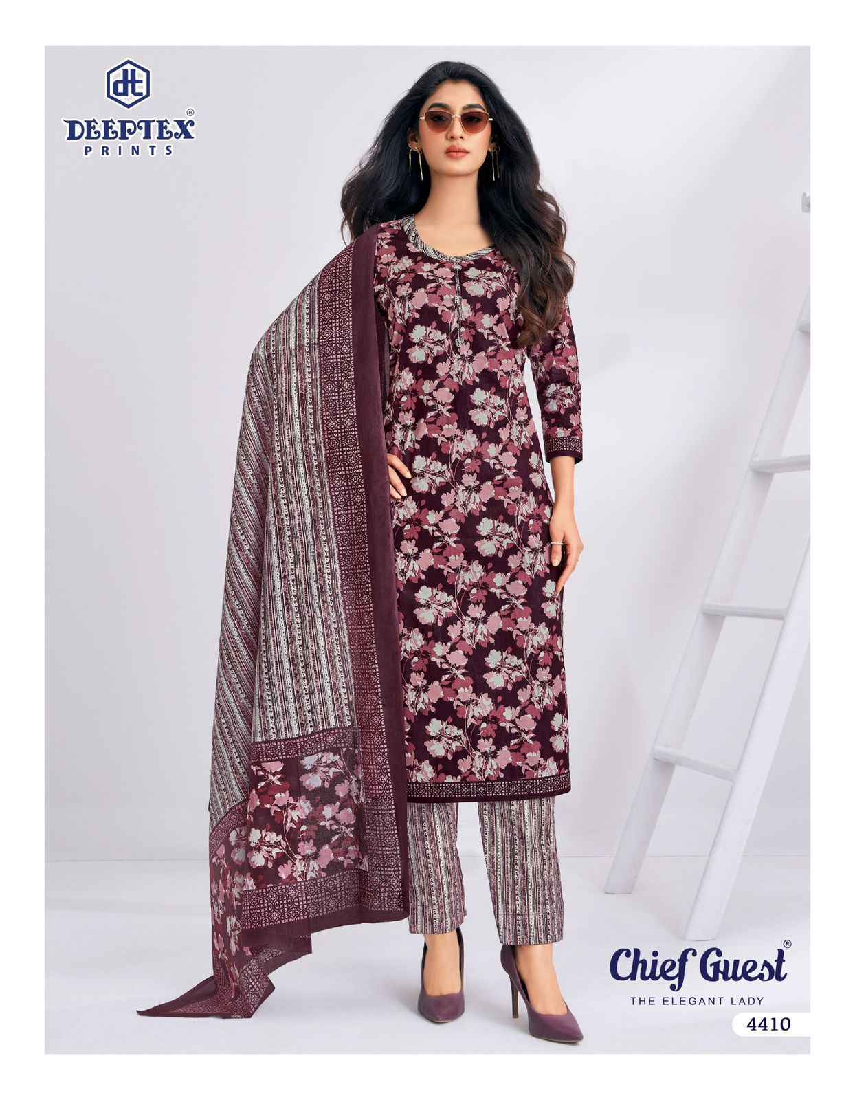 Deeptex Chief Guest Vol 44 Cotton Dress Material _ Wholesale Surat Rate ( 15 Pcs Catalog )