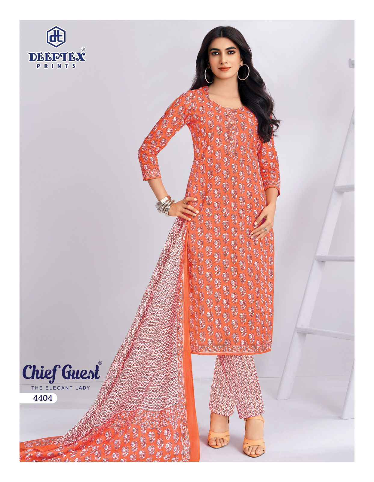 Deeptex Chief Guest Vol 44 Cotton Dress Material _ Wholesale Surat Rate ( 15 Pcs Catalog )