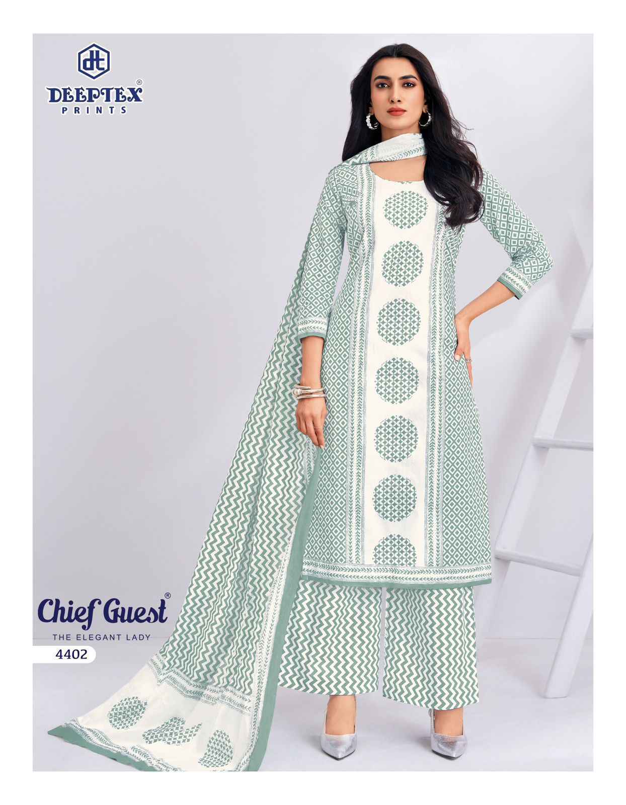 Deeptex Chief Guest Vol 44 Cotton Dress Material _ Wholesale Surat Rate ( 15 Pcs Catalog )