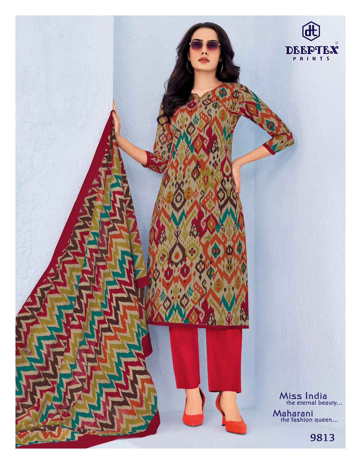Deeptex Miss India Vol 98 - Pure Cotton Suits Wholesale Factory ( 16 Pcs Catalogue )