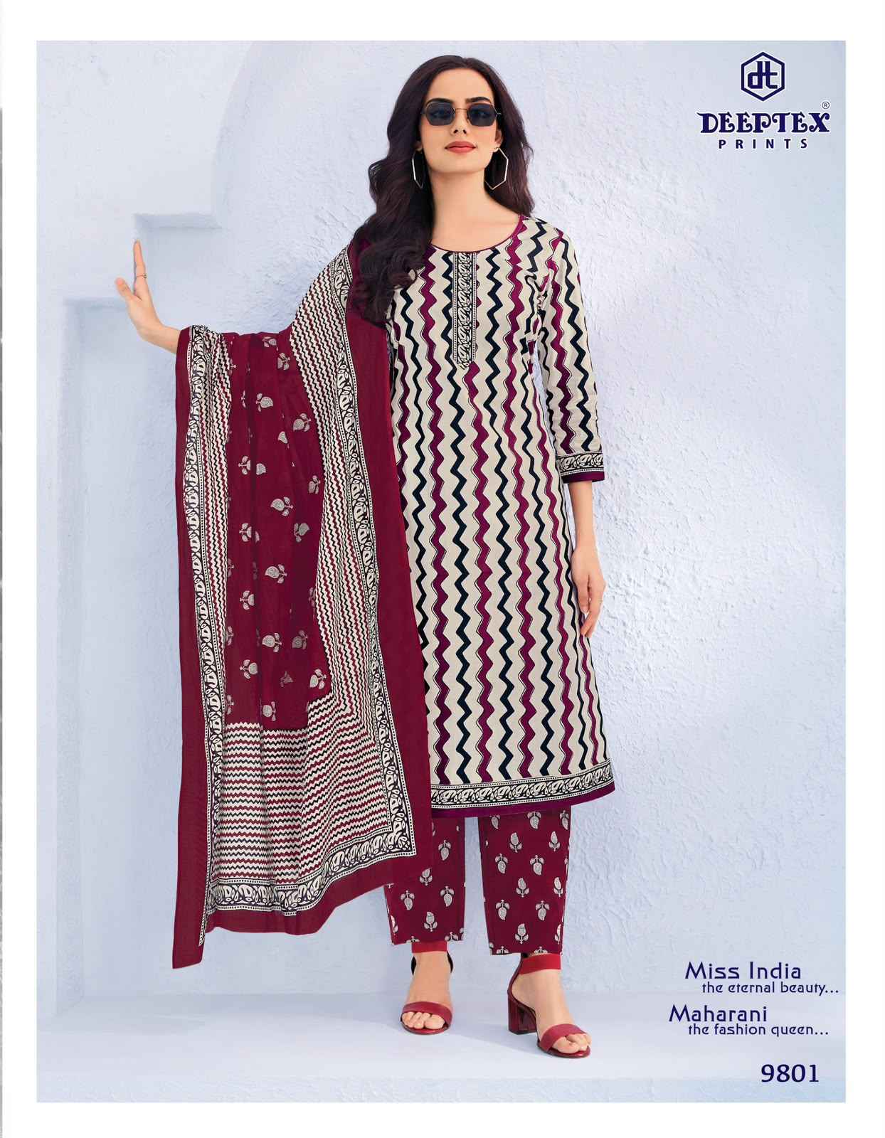 Deeptex Prints - Miss India Vol 98 Wholesale ( 16 Pcs Catalogue )