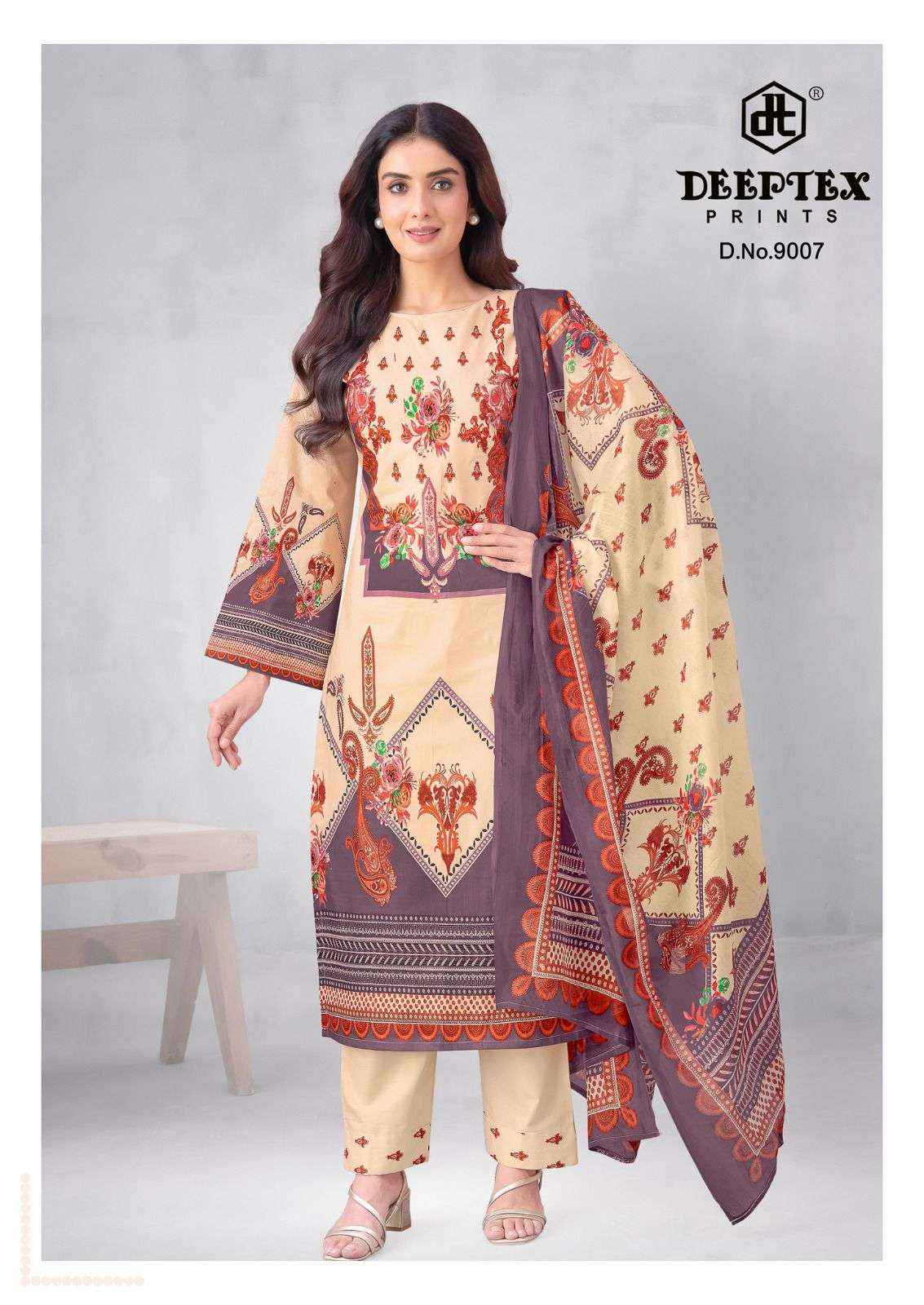 Deeptex Roohi Zara Vol 9 Readymade Karachi Cotton Suit Wholesale Surat Rate ( 8 Pcs Catalog )
