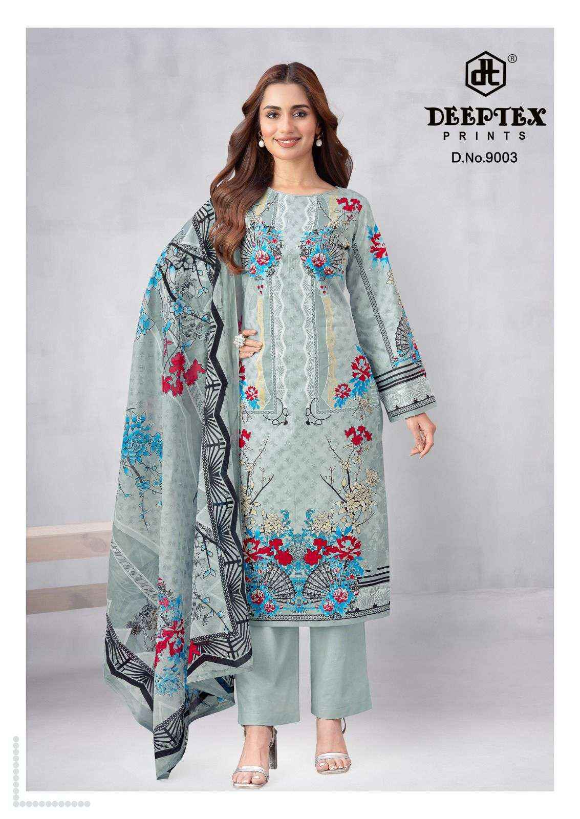 Deeptex Roohi Zara Vol 9 Readymade Karachi Cotton Suit Wholesale Surat Rate ( 8 Pcs Catalog )