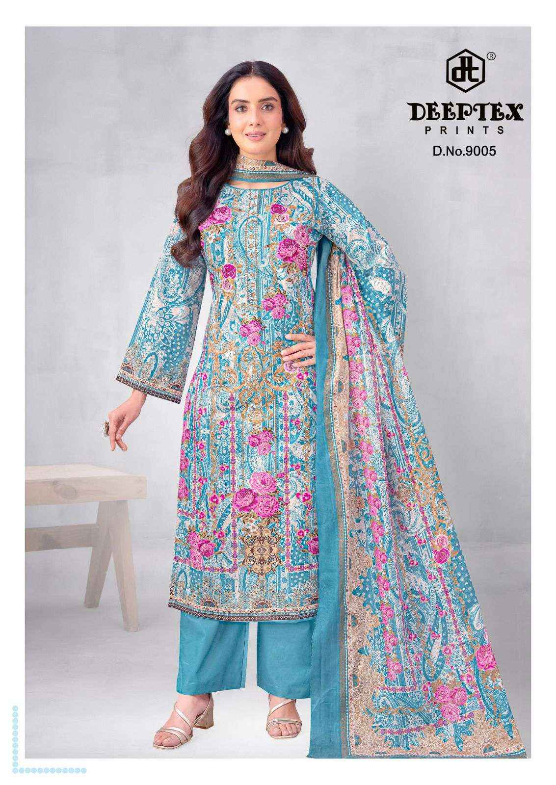 Deeptex Roohi Zara Vol 9 Readymade Karachi Cotton Suit Wholesale Surat Rate ( 8 Pcs Catalog )