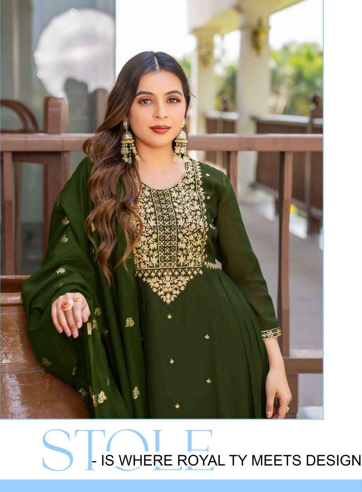 Erraha Noor Vol 1 Readymade Designer 3 Piece Set _ Wholesale Factory Surat ( 8 Pcs Catalog )