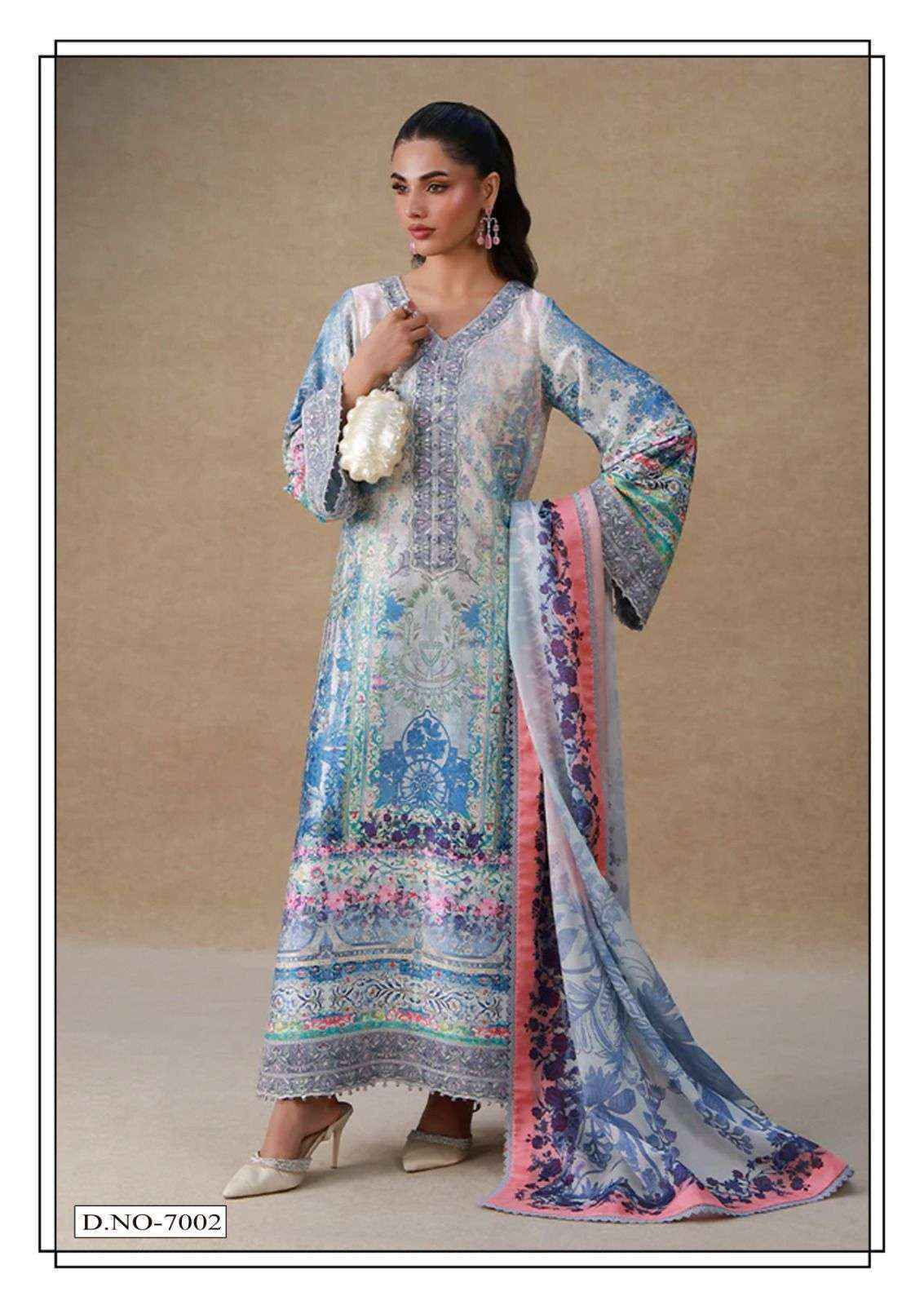 Farida Fab Ramsha Nx Lawn Cotton Dress Material _ Wholesale Surat Rate ( 6 Pcs Catalog )